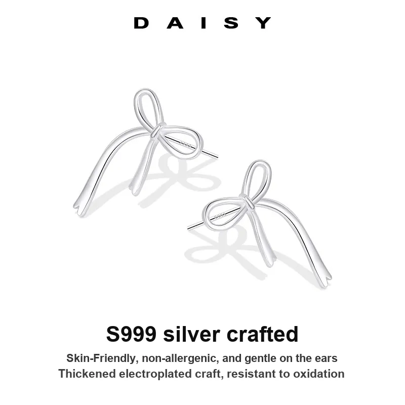 Daisy Dream Full Sterling Silver Stud Earrings Women's-2