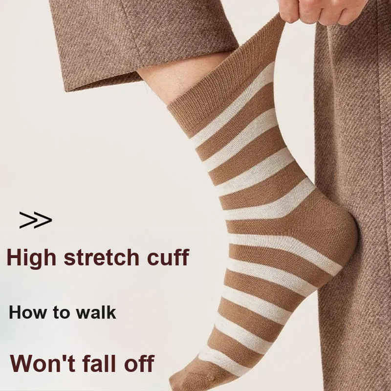 MIIOW Mid Calf Socks Men's 5 Pack-27