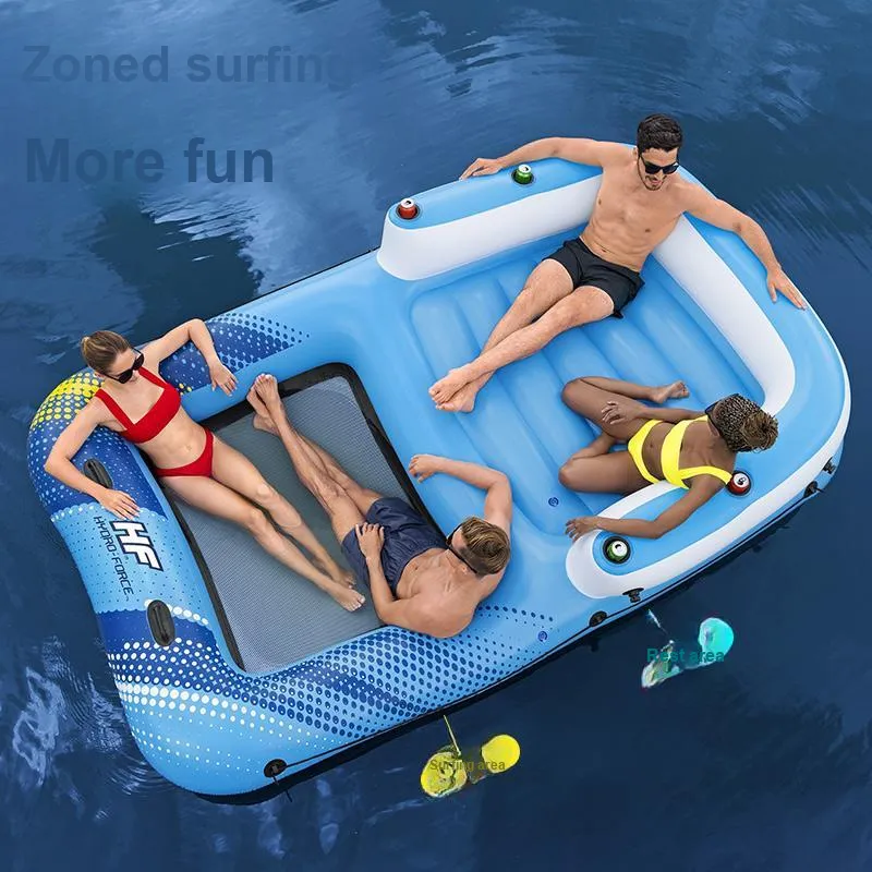 BESTWAY Adults Floating Mat Large Floating Island Water Surfing-4