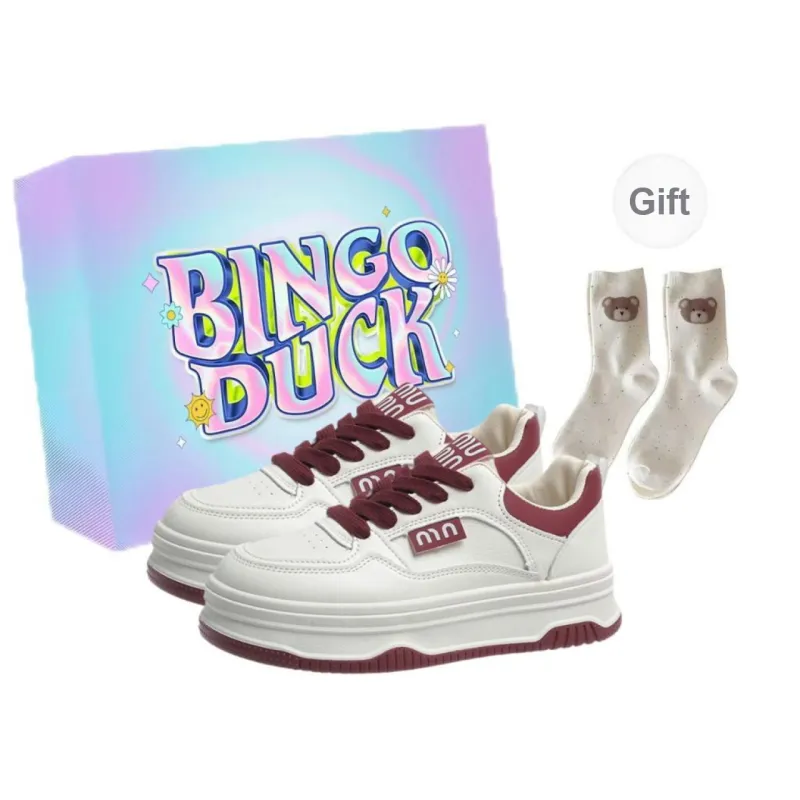 BINGO DUCK Slip Resistant Low Top Skateboard Shoes Women's-9