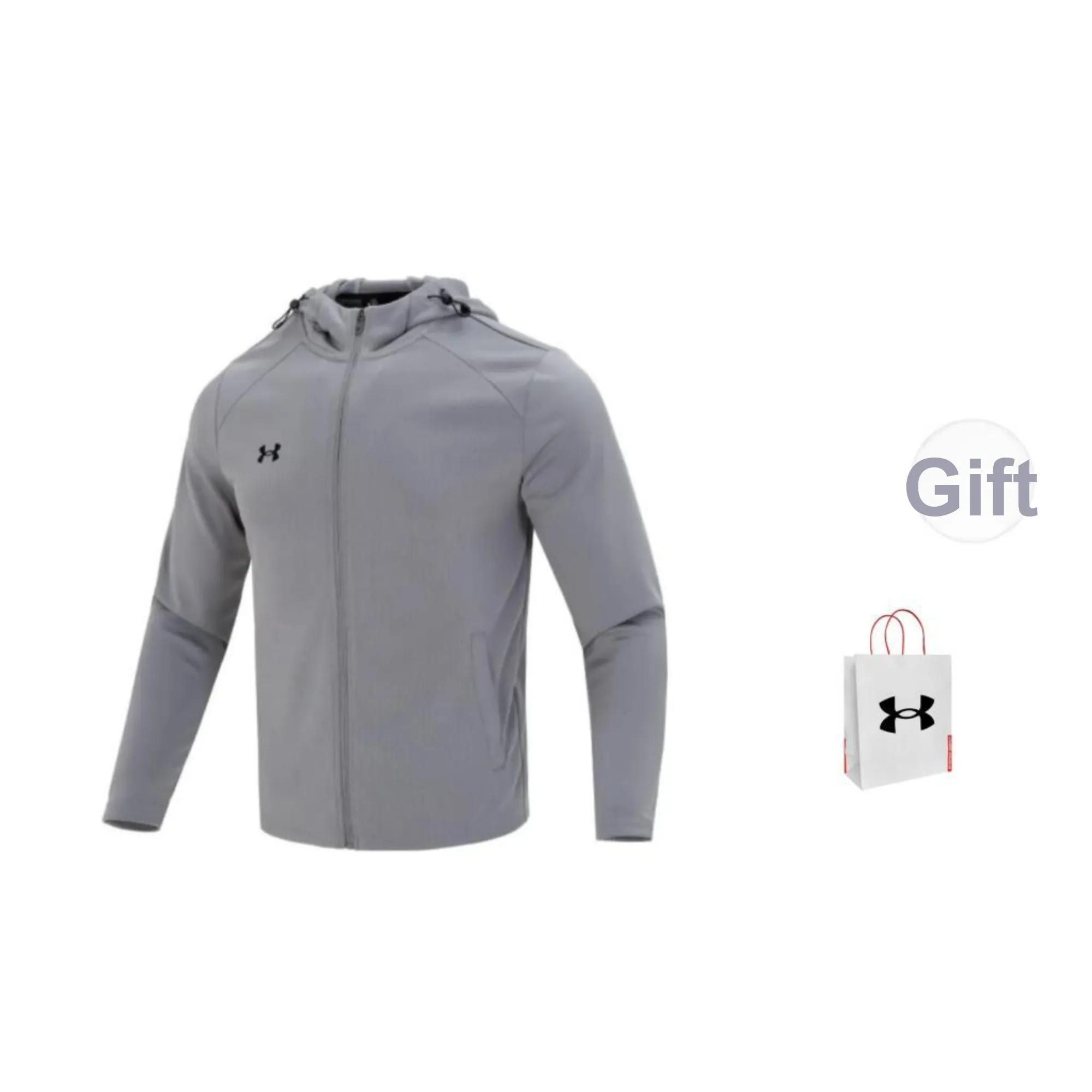 Under Armour Jackets Coats Men's Gray Shopping Bag Included