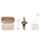 Ecru Shoulder Pads+Liner+Bottom Pad+Rabbit Charm