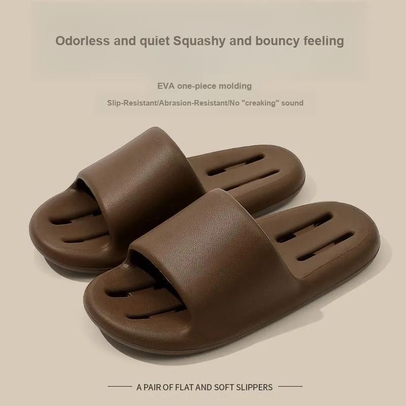 Foot Recreation Summer Bathroom Bathing Anti Slip And Wear Resistant Comfortable Home Slippers, Unisex-11
