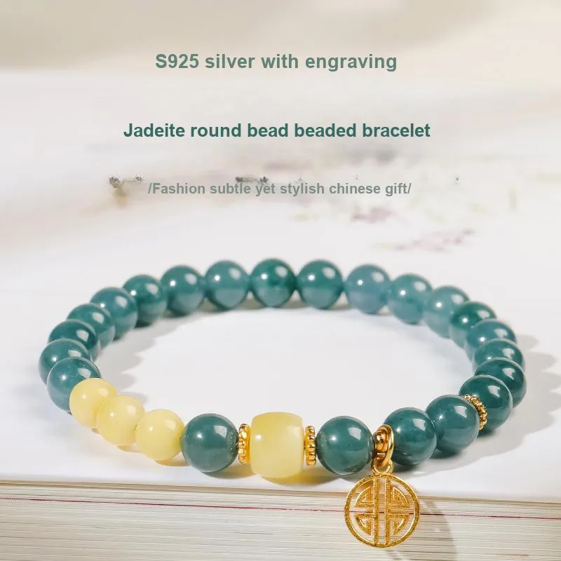 With The Heart Of The Jade Ice Glutinous Bracelets Women's-15