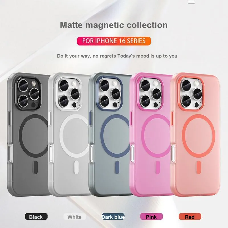 Record Star PC Material Ultra Rough Magnetic Phone Cases Compatibility IPhone16ProMa Girlish Business Formal Style-2