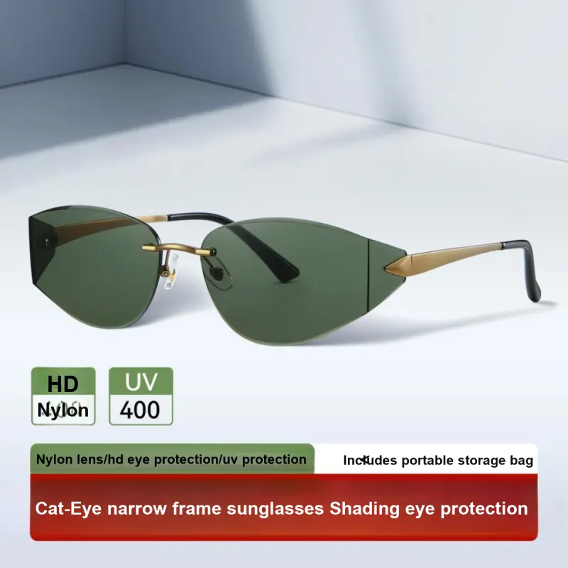 VEGOOS Cupronickel Cat Eye Sunglasses Unisex-4