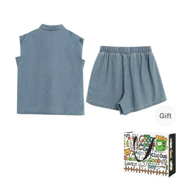 Dippanis Casual Suit Women's Light Blue-1