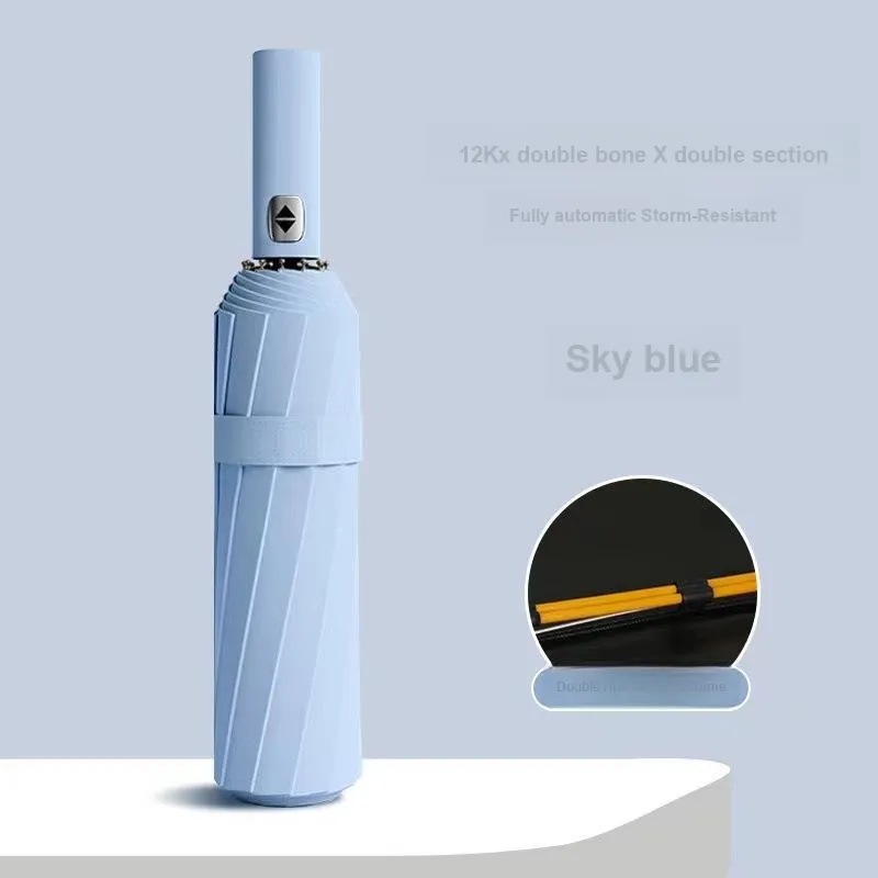 Toureba Umbrellas White/Black/Blue-6