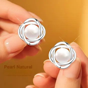 EAST BEAUTY Pearl Stud Earrings Women's