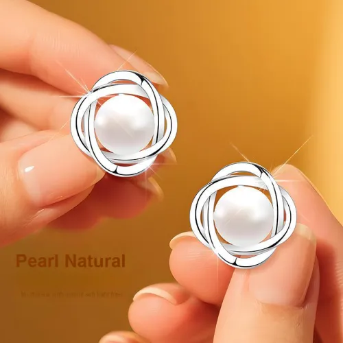 EAST BEAUTY Pearl Stud Earrings Women's