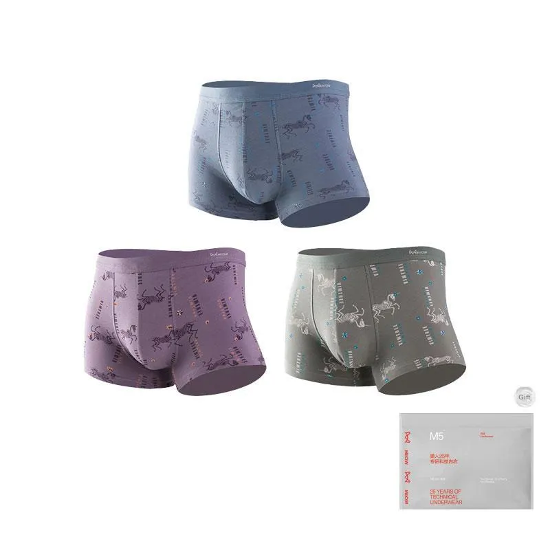 MIIOW Trend Party Series Underpants Men's Shopping Bag 3 Pack-14