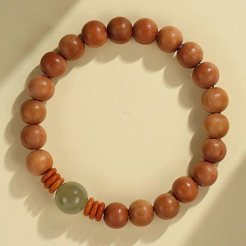 ZUIWENGLANGYASHANWENCHUANG Peachwood Bracelets Unisex-1