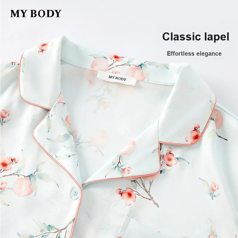 MY BODY Pajama Set Women's Peach Oolong-4