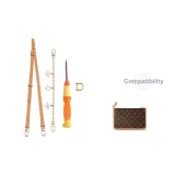 Beeswax Crossbody Shoulder Strap+Four-Leaf Clover Decorative Chain (Includes Modified Tool)
