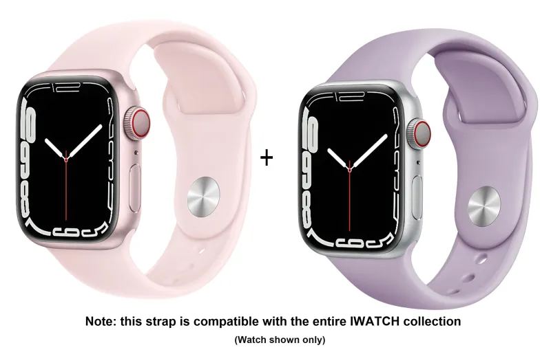 ZHISHENG Apple Compatibility Watch Band 38 45mm Watch Dial All Silicone Material-15