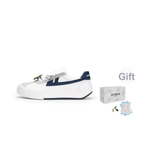 Warrior Heaven's Пава Городской Travel Collection Устойчивый к истиранию Низкий топ Кеды Унисекс Белый и синий