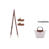 (Paper White) Gold-Tone Lock 95-124cm[Non-Perforated]Set (-Top Grain Cow Leather)