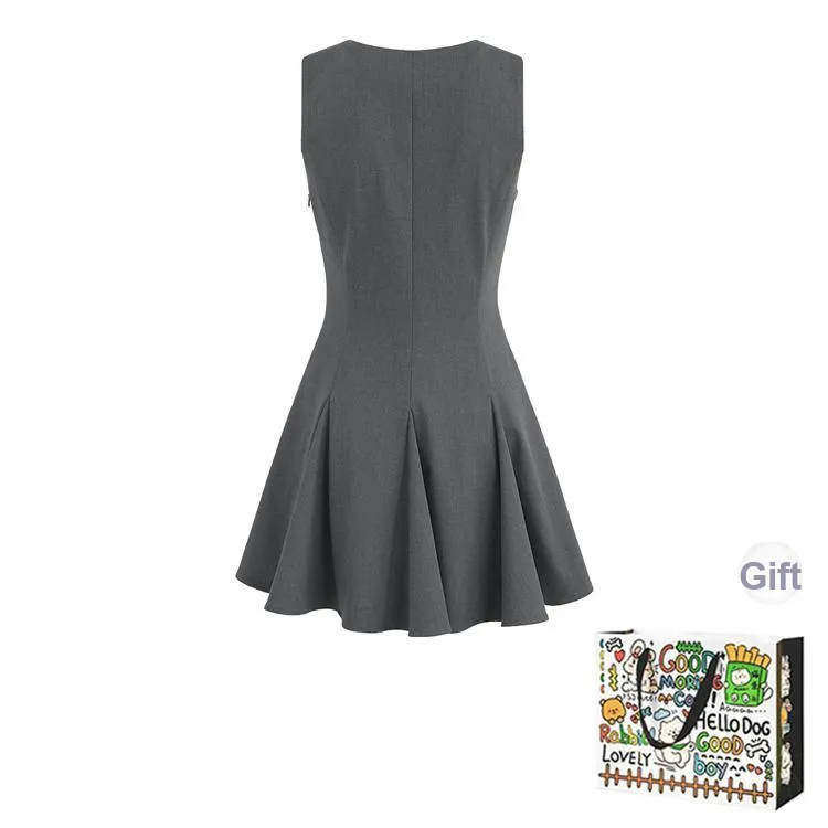 OURUOKE Sleeveless Dress Women's-1