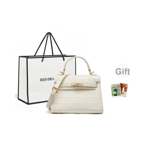 RED DRAGONFLY Коровья кожа Одно плечо Сумка Обычный Женский Молочно-белый