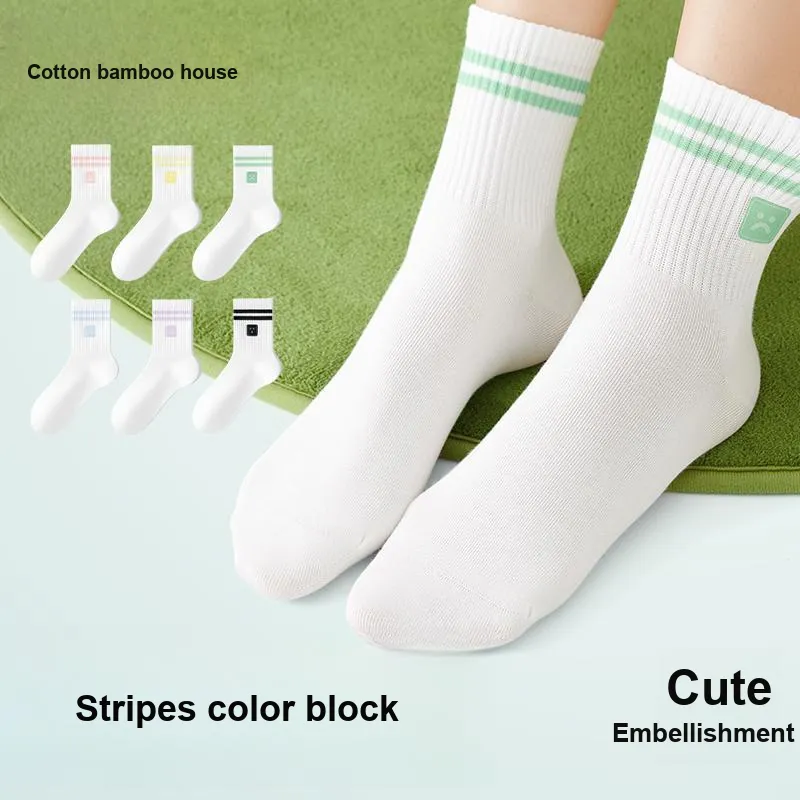 B&C.Room Mid Calf Socks Women's 4 Pack-3