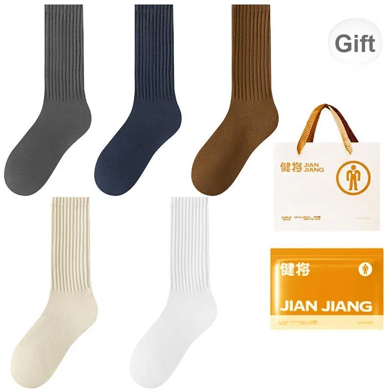 Master Mid Calf Socks Men's Shopping Bag 5 Pack-5