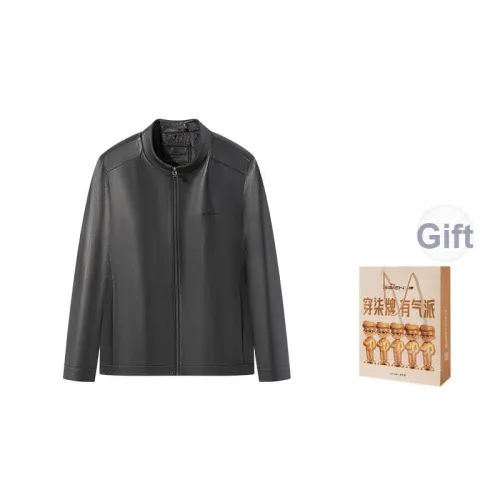 SEVEN Кожа Куртка Мужская Сумка для покупок Включено