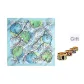 Green Silk Scarf Buckle Box (Random 1 Pc)