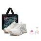 White (Black Tiger Shopping Bag+Stars Shoe Accessories+Shoelace)