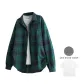 Green Plaid[Long-Sleeved]Comes with White T-Shirt