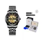 All Black Black Gold[Luxury Box+Leather Strap]