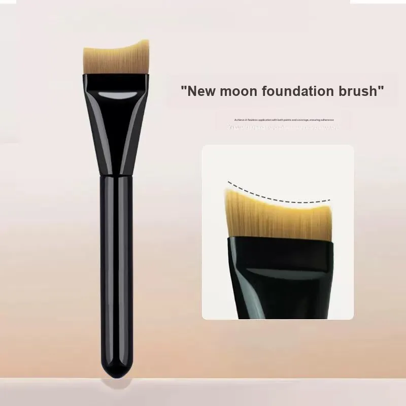 Future Maple Black Moon Foundation Brush, Square Palette, Powder Puff Makeup Tool Combination Base Layer, No Pink-3