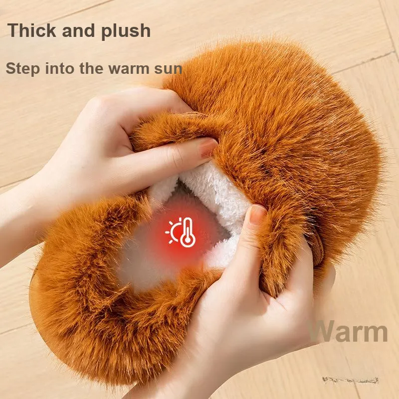 JINGEYU Fall And Winter Fashion Cute Pet Kapi Balaka Cartoon Home Plush Platform Warm Soft Sole Slip Resistant-11