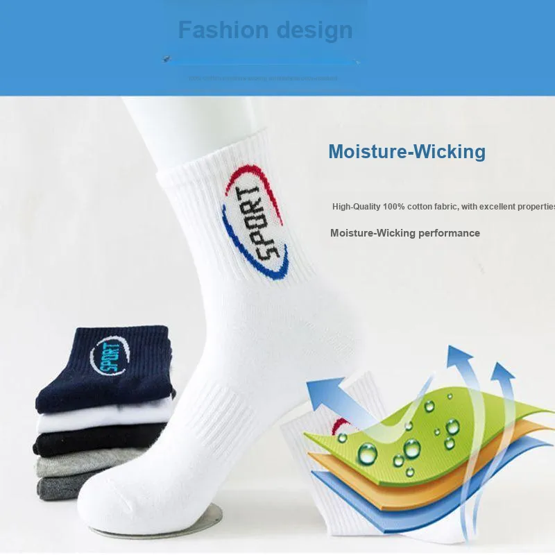 Lanza Mid Calf Socks Unisex 6 Pack-3