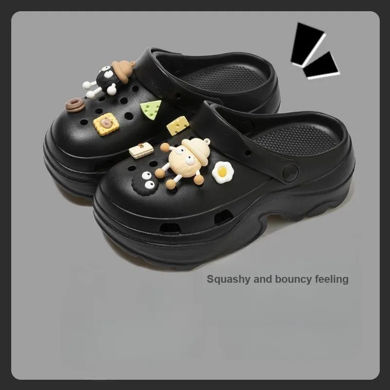 Love Of Wormwood Summer Slip Resistant Students' Eva Squashy And Bouncy Feeling Closed Toe Dormitory Home Slippers-5
