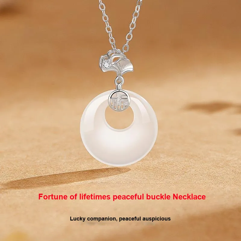 Branded Jewelry Natural Chalcedony Necklaces Women's-7