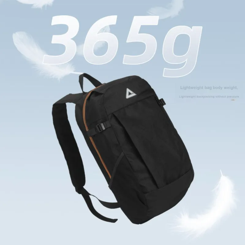 PEAK PU Backpack Medium Size Unisex Black/Blue/Beige-4