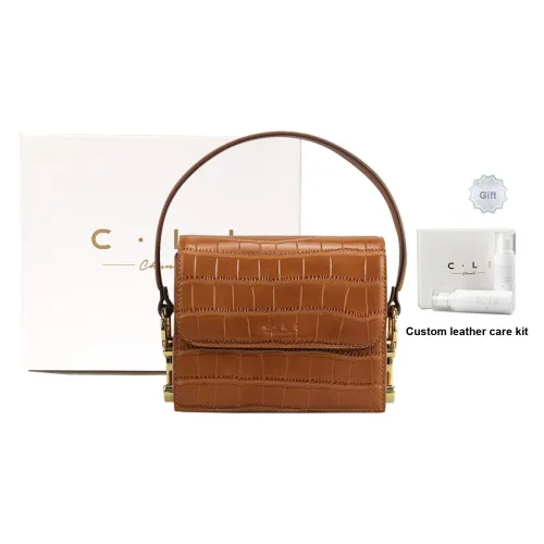C.LI Натуральная кожа Сумка Женская Bombay Коричневый Крокодил С принтом