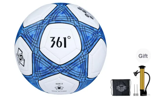 361° Size 4 Ball Soccer TPU Machine Stitched Soccer Ball Unisex Blue White