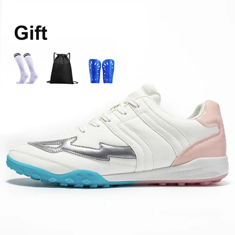 FEELACES Soccer Shoes Unisex Ice Sharp White, Pink Climb 1.0-55