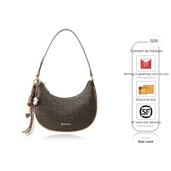 MashaLanti PVC Shoulder Bag Women's Coffee With Tea