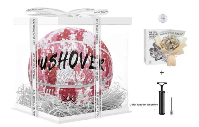 PUSHOVER PU Size 7 Basketball Size 7 Ball Training Unisex-3