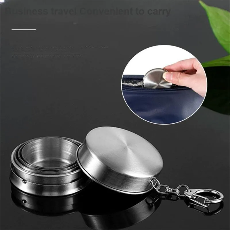 NUCKILY Outdoor Water Equipment Water Container 75ml 250ml 304 Stainless Steel-5