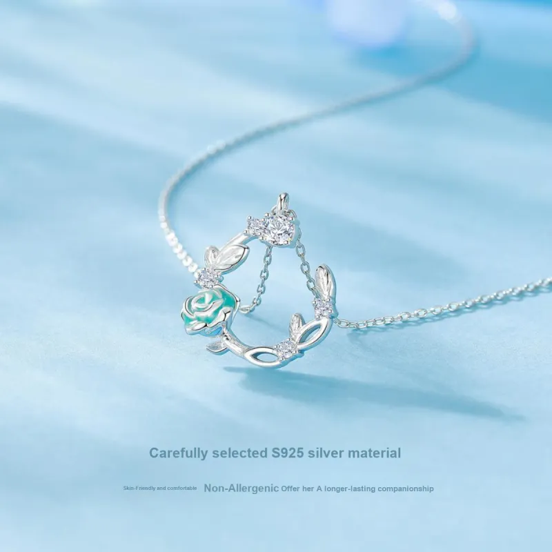 KOREET 925 Sterling Silver Necklace Love Confession Women's-6