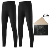2 Pack (Night Black+Night Black) Dralon Heat/Antibacterial Comfortable/Seamless Skin-Friendly