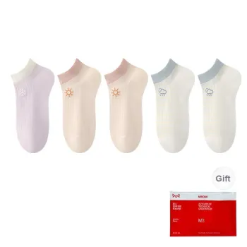 MIIOW Cool One Summer Series Ankle Socks Women's Shopping Bag 5 Pack