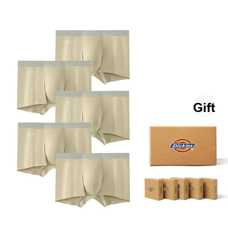 Dickies Underwear Gift Box Men's High Rebound Seamless Boxer Combo Set With No Roll Edge-13