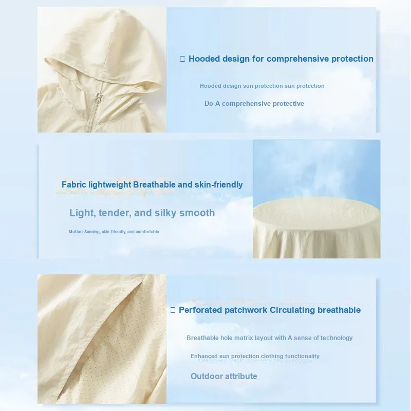 Tonlion Sun Protection Clothing Unisex-23