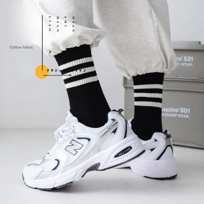 XXLLG Mid Calf Socks Unisex 3 Pack-4