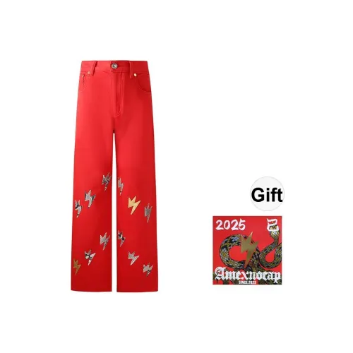 Amexnocap Red Унисекс Джинсы