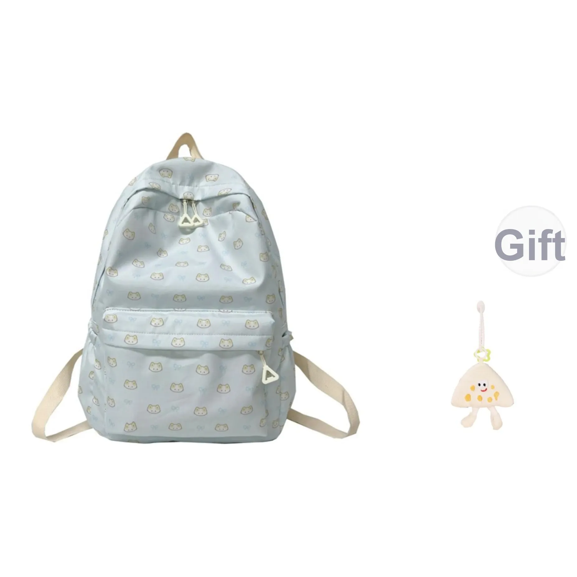 CAREELL Композитная ткань Рюкзак Unisex Light Синий Котенок Светло-синий Щенок